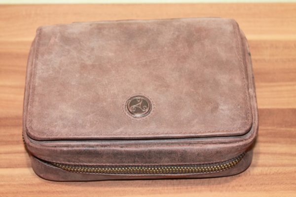 Rattrays Pfeifentasche für 3 Pfeifen und Zubehör Leder