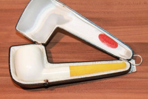 NEU Meerschaum Pfeife Handmade ohne Filter NOS Pot