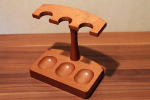 Pfeifenständer für 3 Pfeifen Holz