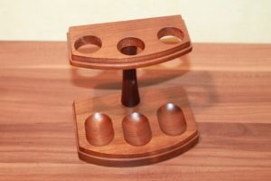Pfeifenständer für 3 Pfeifen Holz