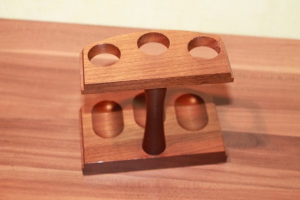 Pfeifenständer für 3 Pfeifen Holz – Bild 2