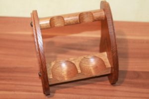 Pfeifenständer für 2 Pfeifen Holz