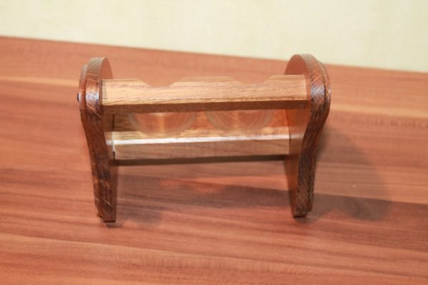 Pfeifenständer für 2 Pfeifen Holz – Bild 2