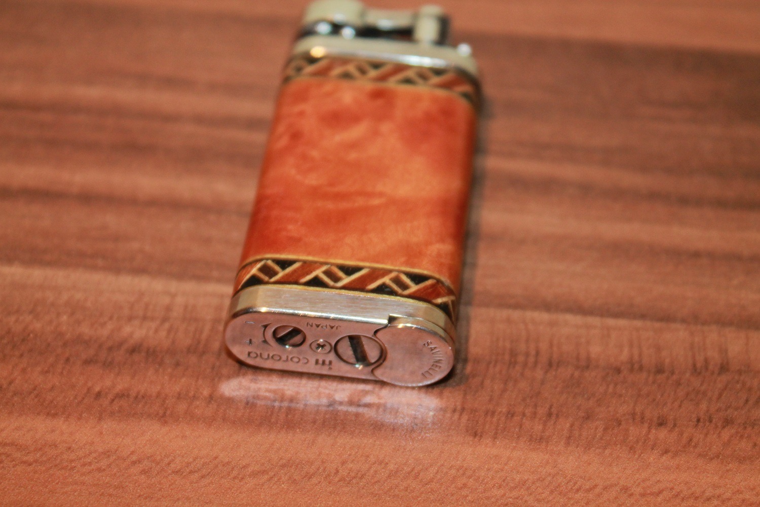 IM Corona Savinelli "Old Boy" Pfeifen-Feuerzeug mit Intarsien – Bild 5