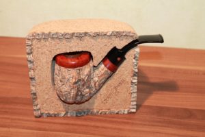 Neu Tom Spanu Korkpfeife + Korkhalter Handmade 9mm Filter