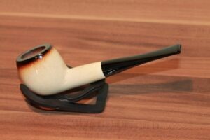 NEU/NOS Genuine Blockmeerschaum Pfeife Made in Afrika Tanzania ohne Filter