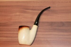 NEU/NOS Genuine Blockmeerschaum Pfeife Made in Afrika Tanzania ohne Filter