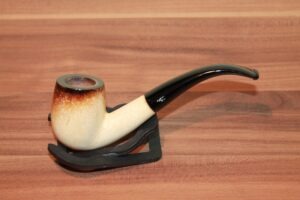 NEU/NOS Genuine Blockmeerschaum Pfeife Made in Afrika Tanzania ohne Filter